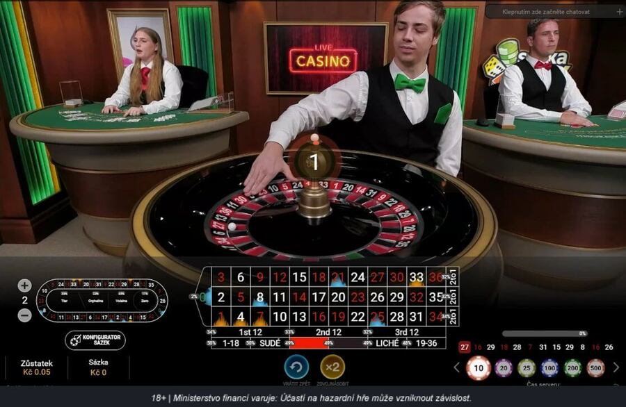 Live ruleta Sazka Hry