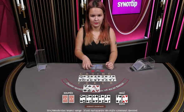 SYNOT TIP live casino – Holdem poker s krupiérem