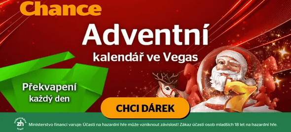 Adventní kalendář v casinu Chance Vegas