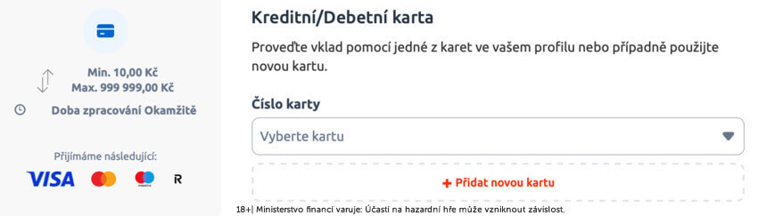 Vkládat u Betana můžete již od 10 Kč