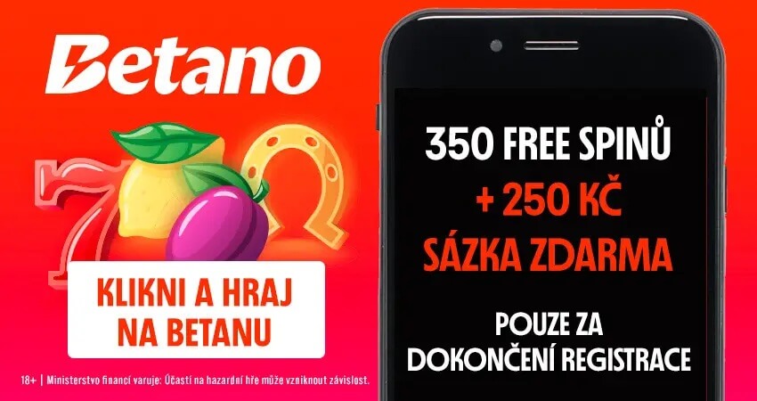 Betano registrační bonus nově nabízí až 1 200 Kč